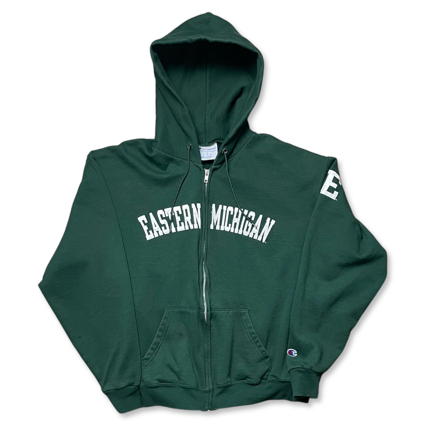 CHAMPION EASTERN MICHIGAN FULL ZIP HOODIE - L