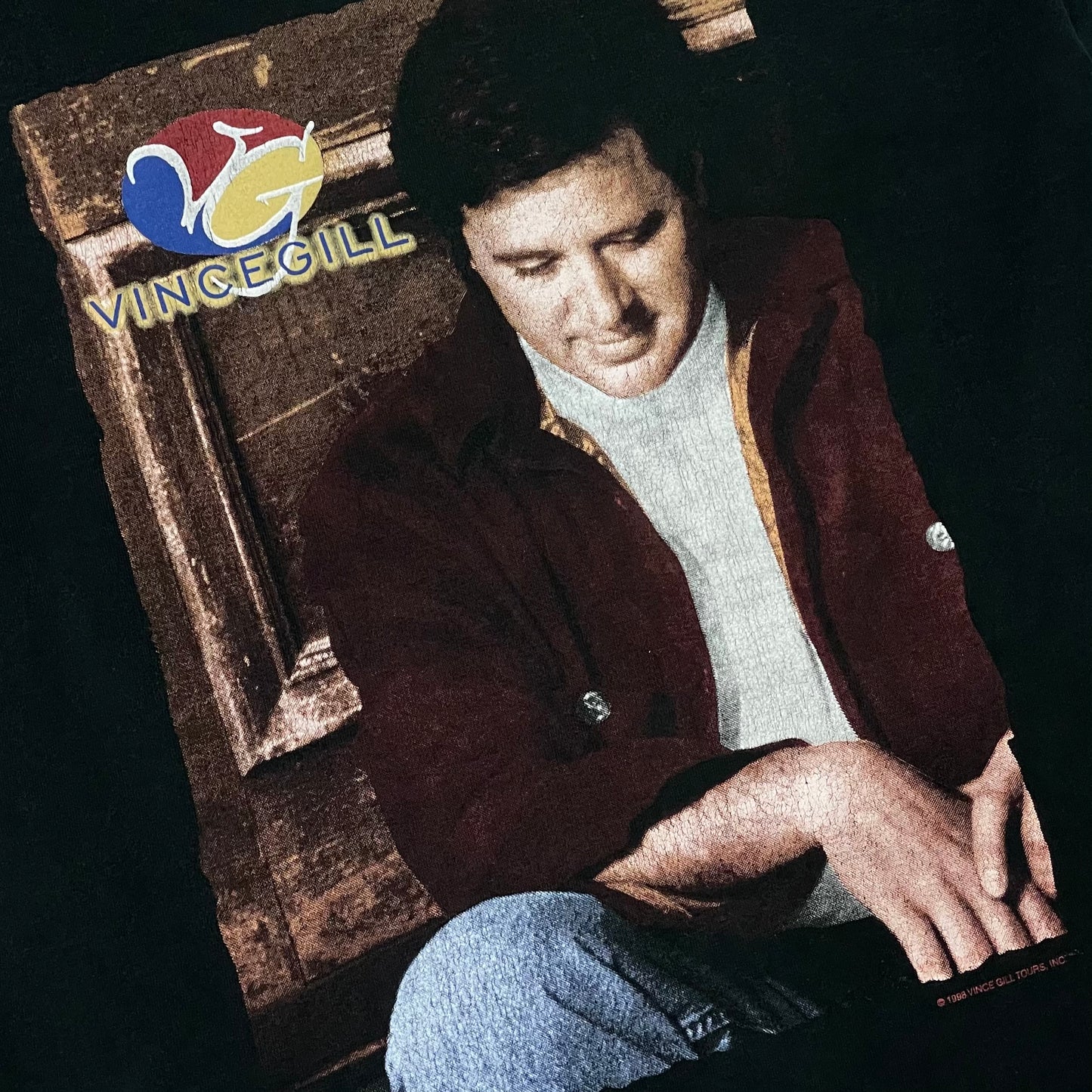 VINTAGE 1998 VINCE GILL TOUR T SHIRT - L