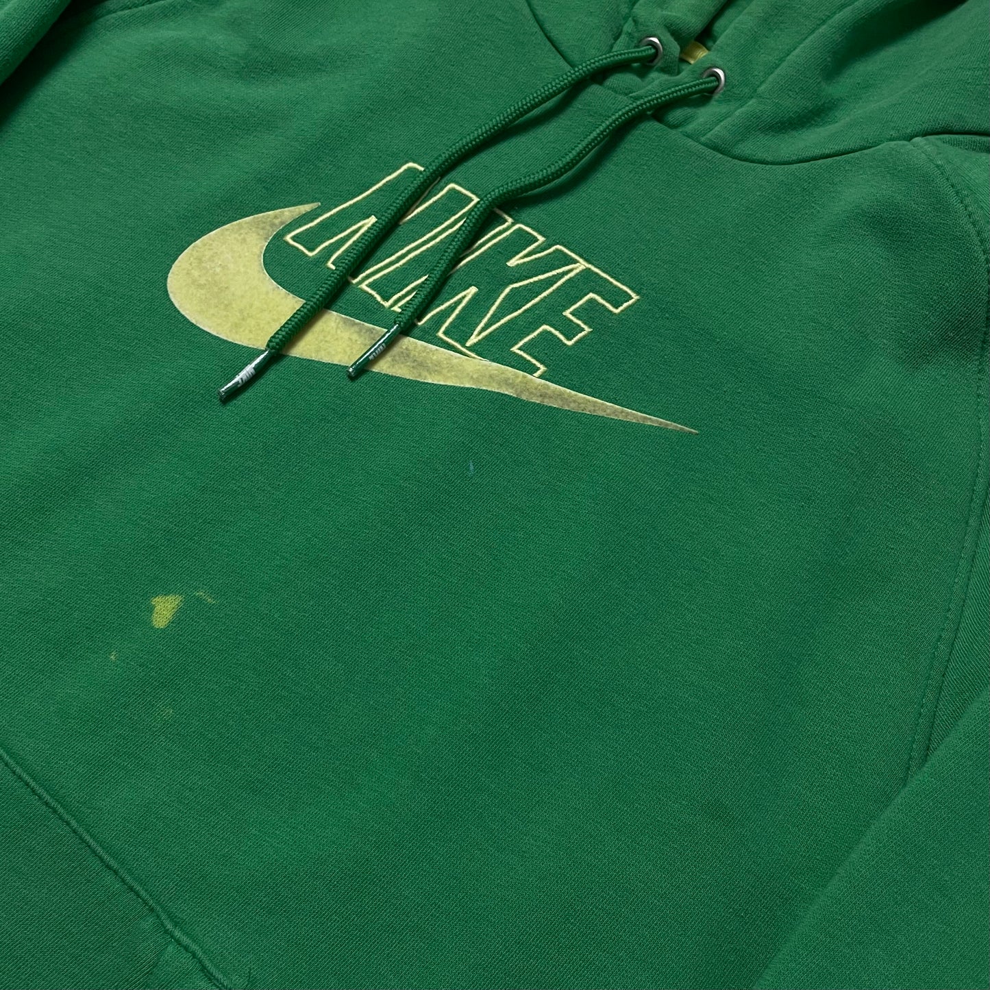 Y2K GREEN NIKE HOODIE - M