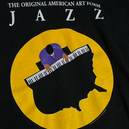 VINTAGE 1991 JAZZ MUSIC T SHIRT - L