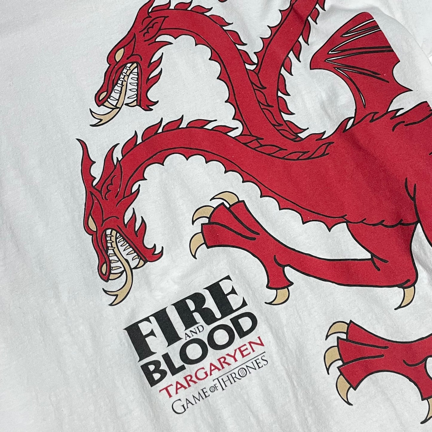 GAME OF THRONES DRAGON RINGER T SHIRT - XL