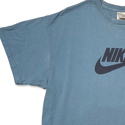 VINTAGE BLUE NIKE LOGO T SHIRT - XL