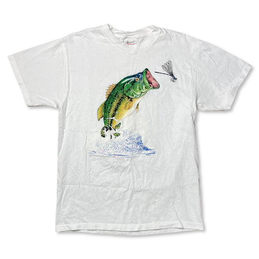 VINTAGE BASS DRAGONFLY T SHIRT - M