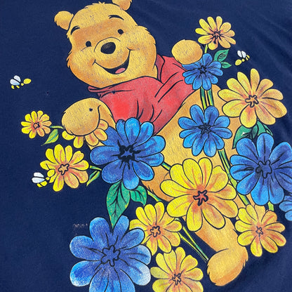 VINTAGE WINNIE THE POOH FLOWER T SHIRT - XXXL