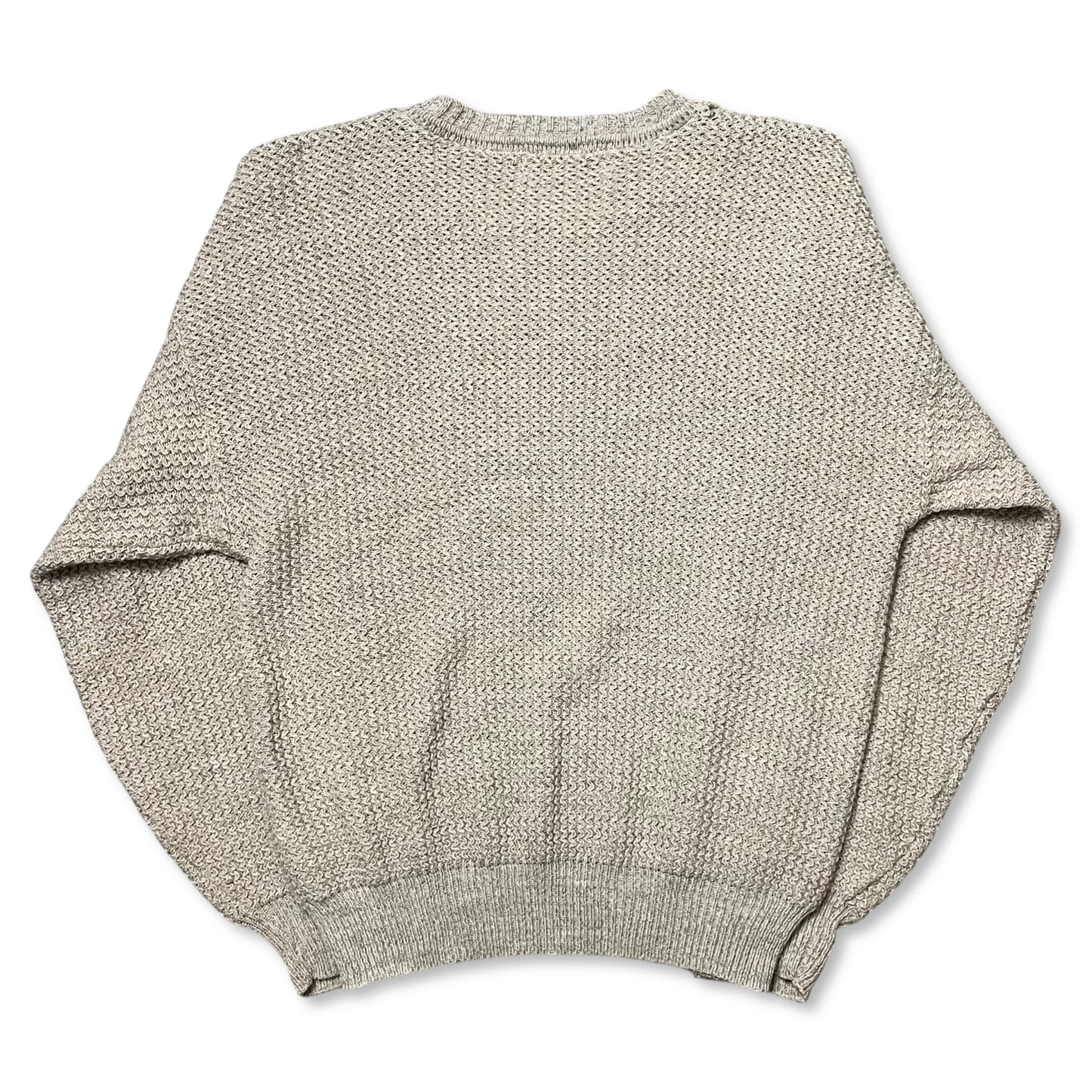 VINTAGE CHUNKY KNIT GRANDPA SWEATER - S