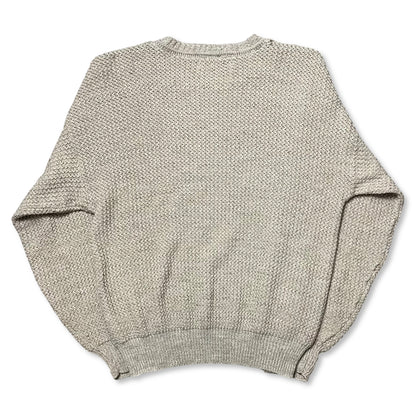 VINTAGE CHUNKY KNIT GRANDPA SWEATER - S