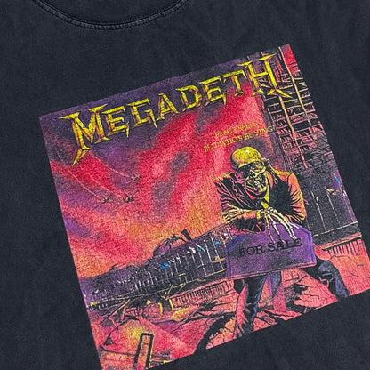 VINTAGE MEGADETH CHOPPED T SHIRT - M