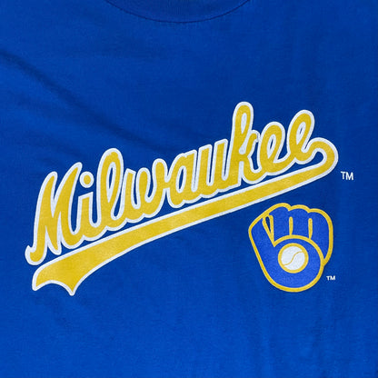 VINTAGE 90s MILWAUKEE BREWERS T SHIRT - XL