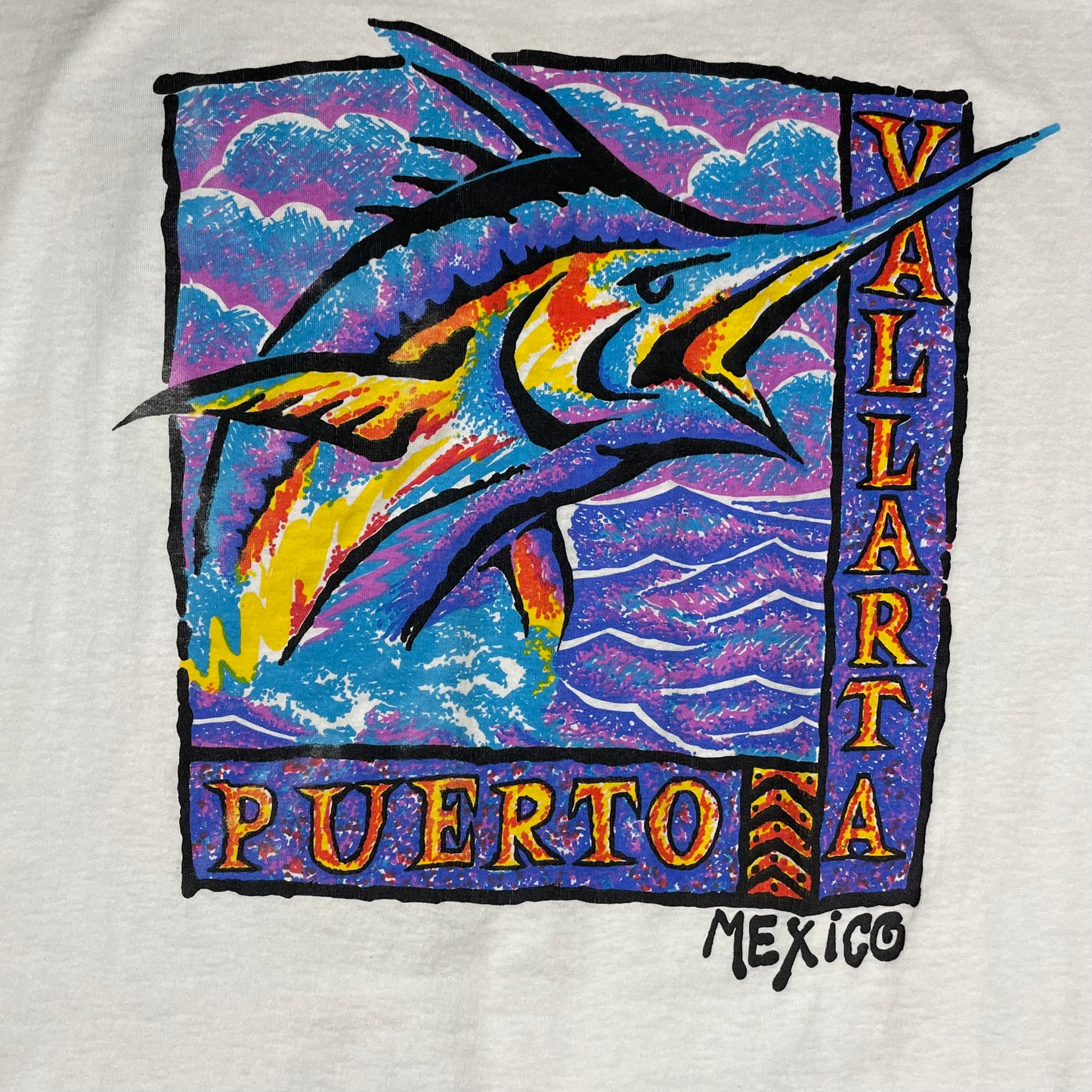 VINTAGE PUERTO VALLARTA SWORDFISH T SHIRT - OS