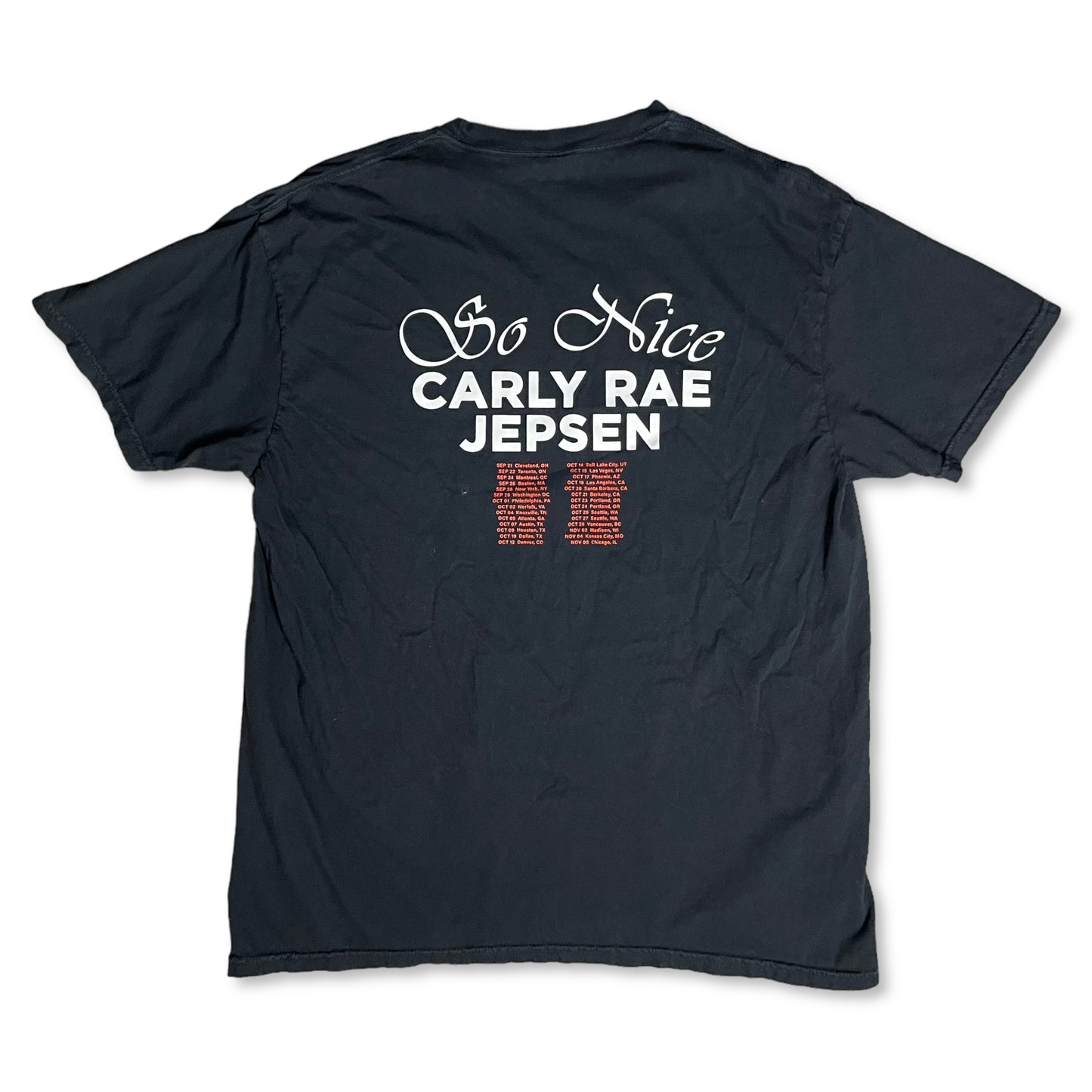 CARLY RAE JEPSEN TOUR T SHIRT - XL