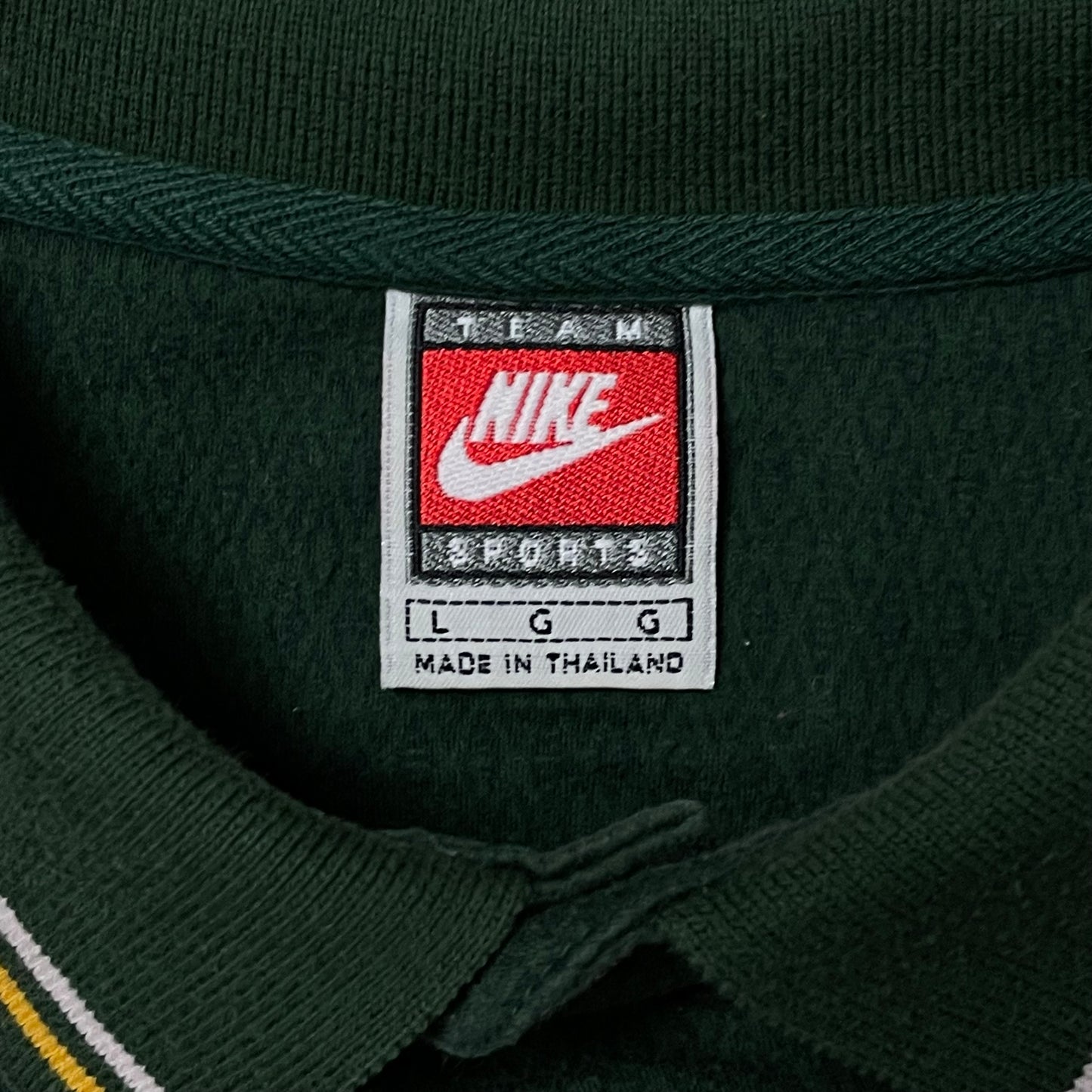 VINTAGE 90s NIKE PACKERS POLO - L