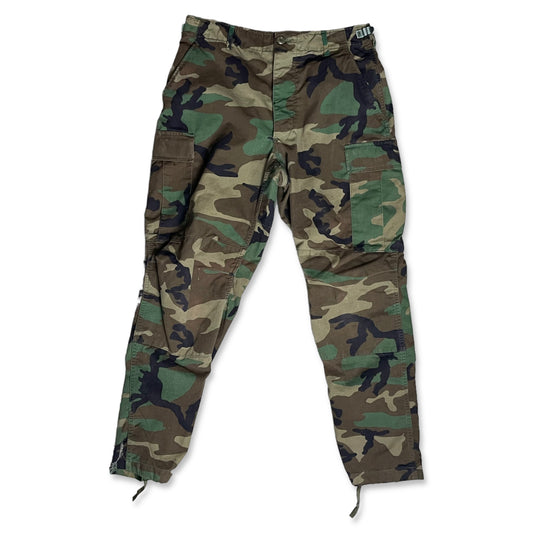 WOODLAND CAMO ARMY PANTS - M