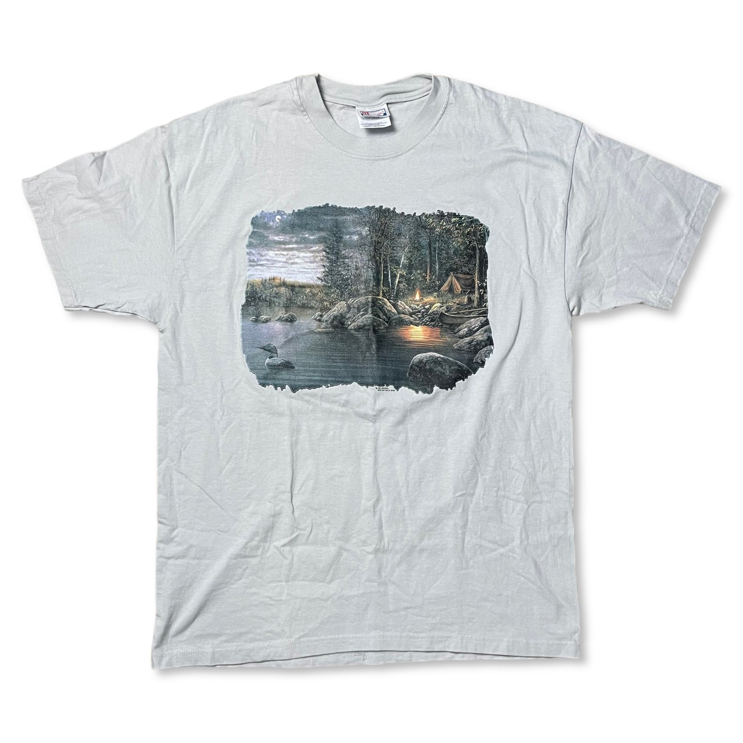 VINTAGE CAMPSITE SCENERY T SHIRT - L