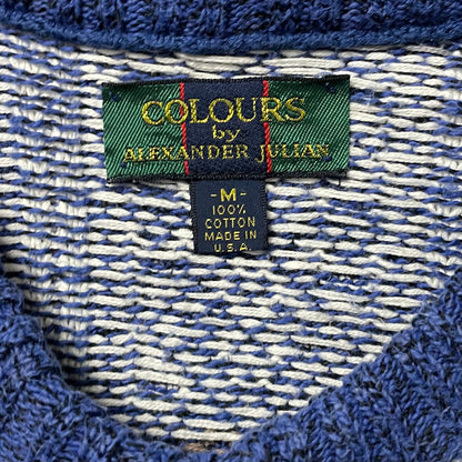 VINTAGE COLOURS BY ALEXANDER JULIAN GRANDPA SWEATER - M