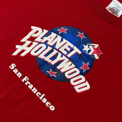 VINTAGE 1991 PLANET HOLLYWOOD T SHIRT - XL