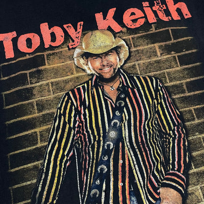 VINTAGE TOBY KEITH CHOPPED T SHIRT - XL