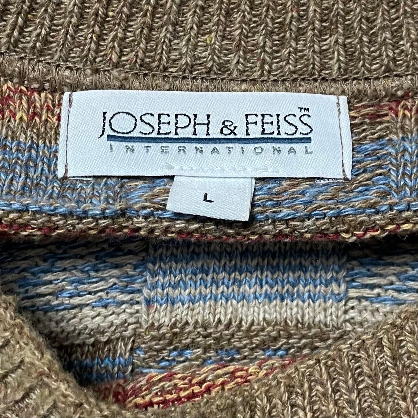 VINTAGE JOSEPH & FEISS GRANDPA SWEATER - L