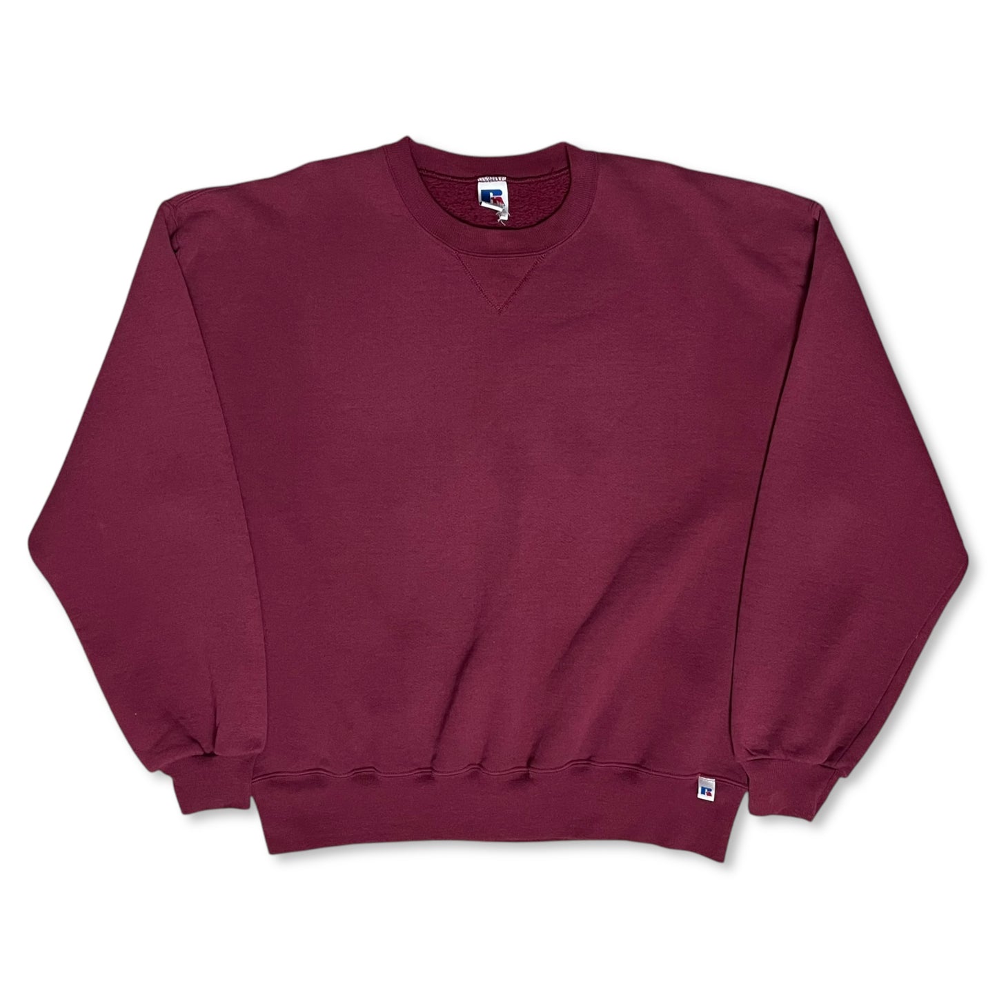 VINTAGE BURGUNDY RUSSELL SWEATSHIRT - XL