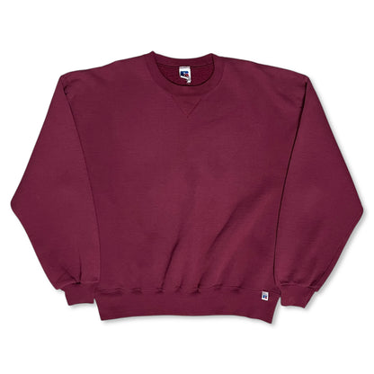 VINTAGE BURGUNDY RUSSELL SWEATSHIRT - XL