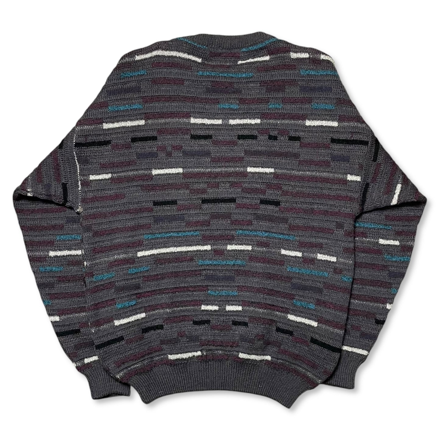 VINTAGE ITALIAN ABSTRACT GRANDPA SWEATER - M