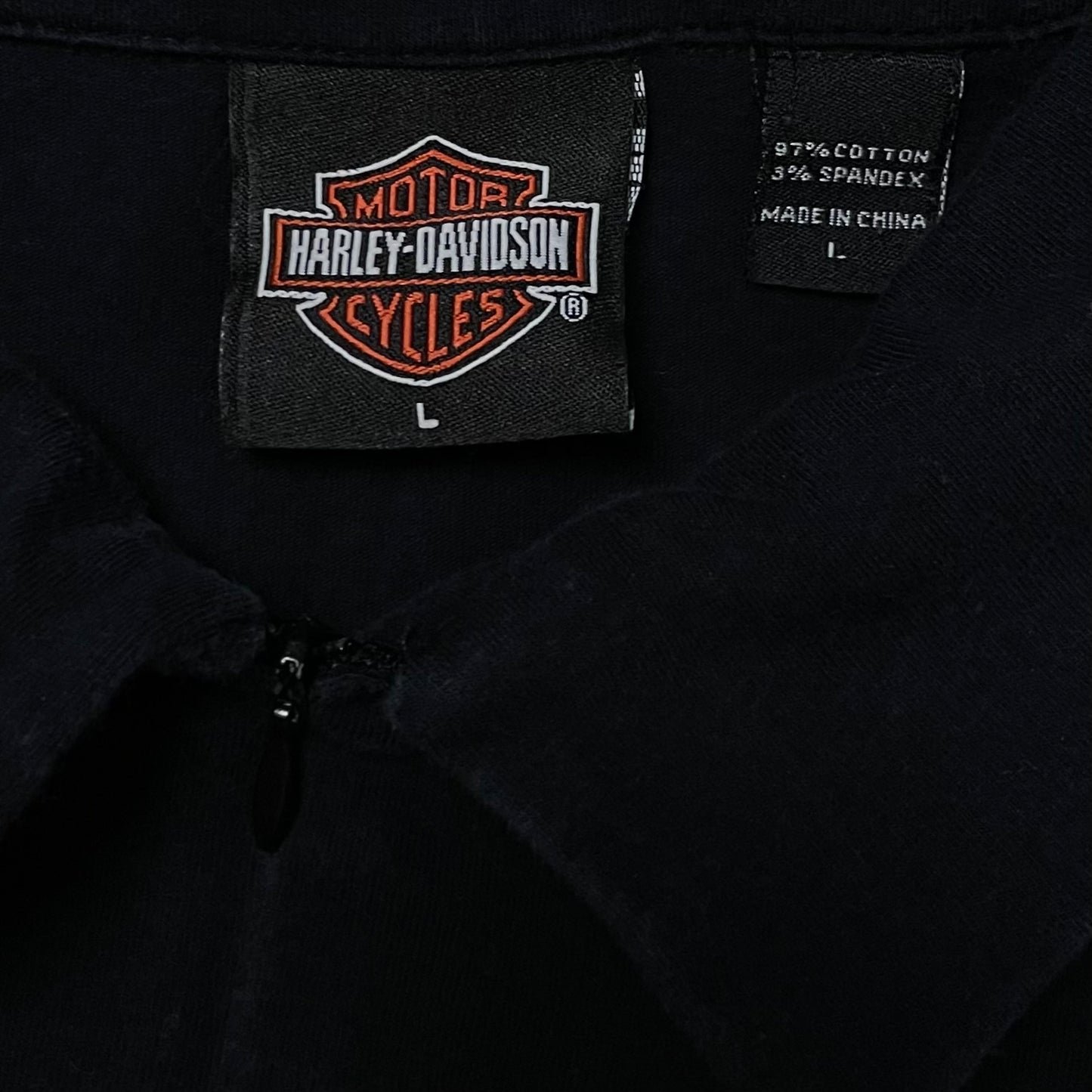 Y2K HARLEY DAVIDSON 1/2 ZIP - WOMEN’S L