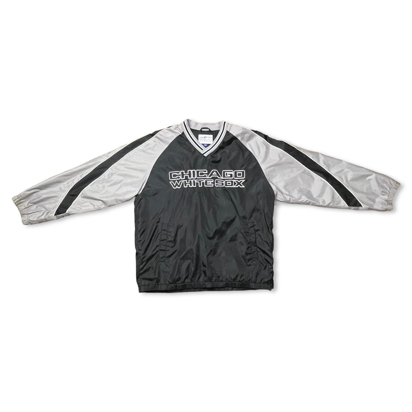 VINTAGE MLB WHITE SOX PULLOVER WINDBREAKER - L