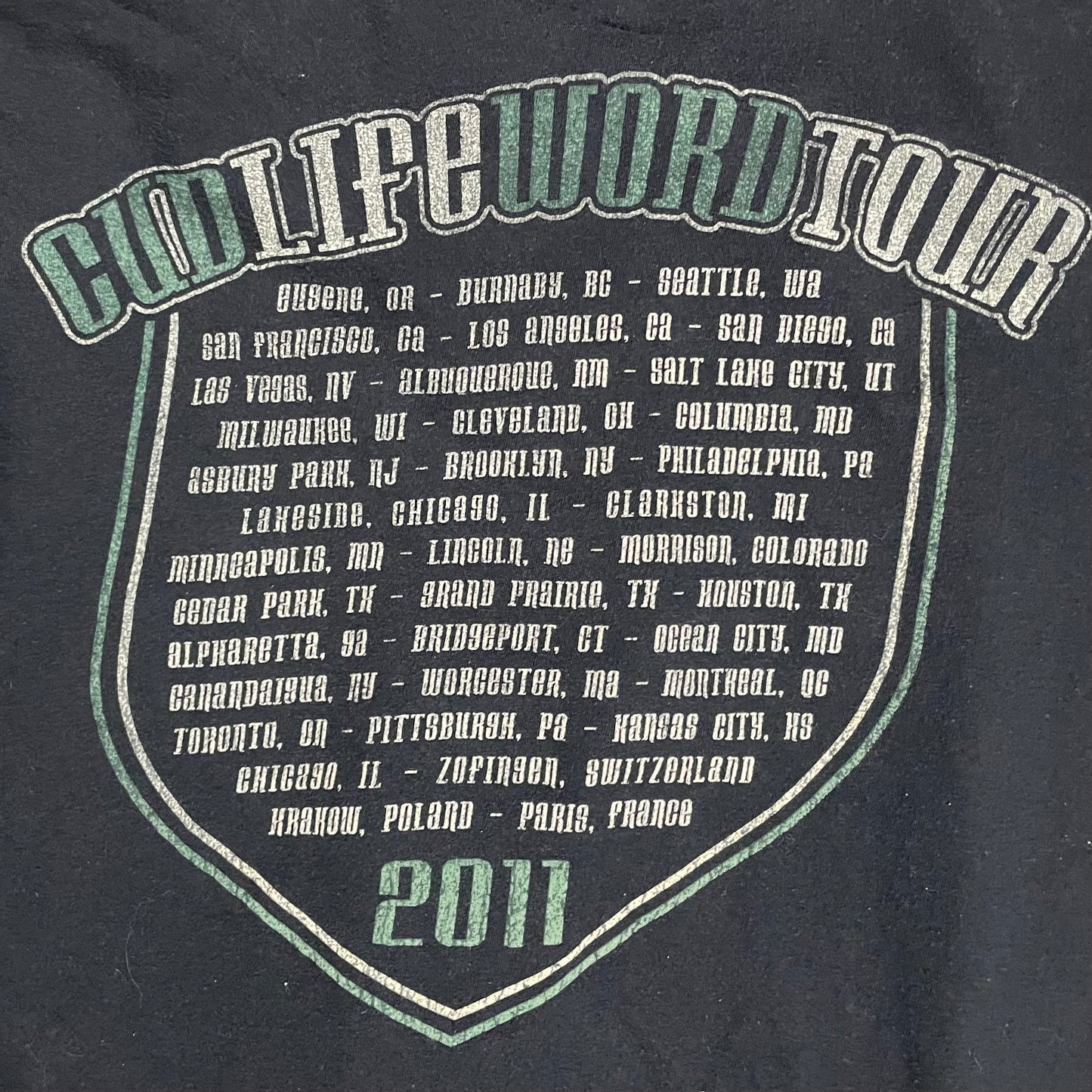 2011 KID CUDI TOUR T SHIRT - S