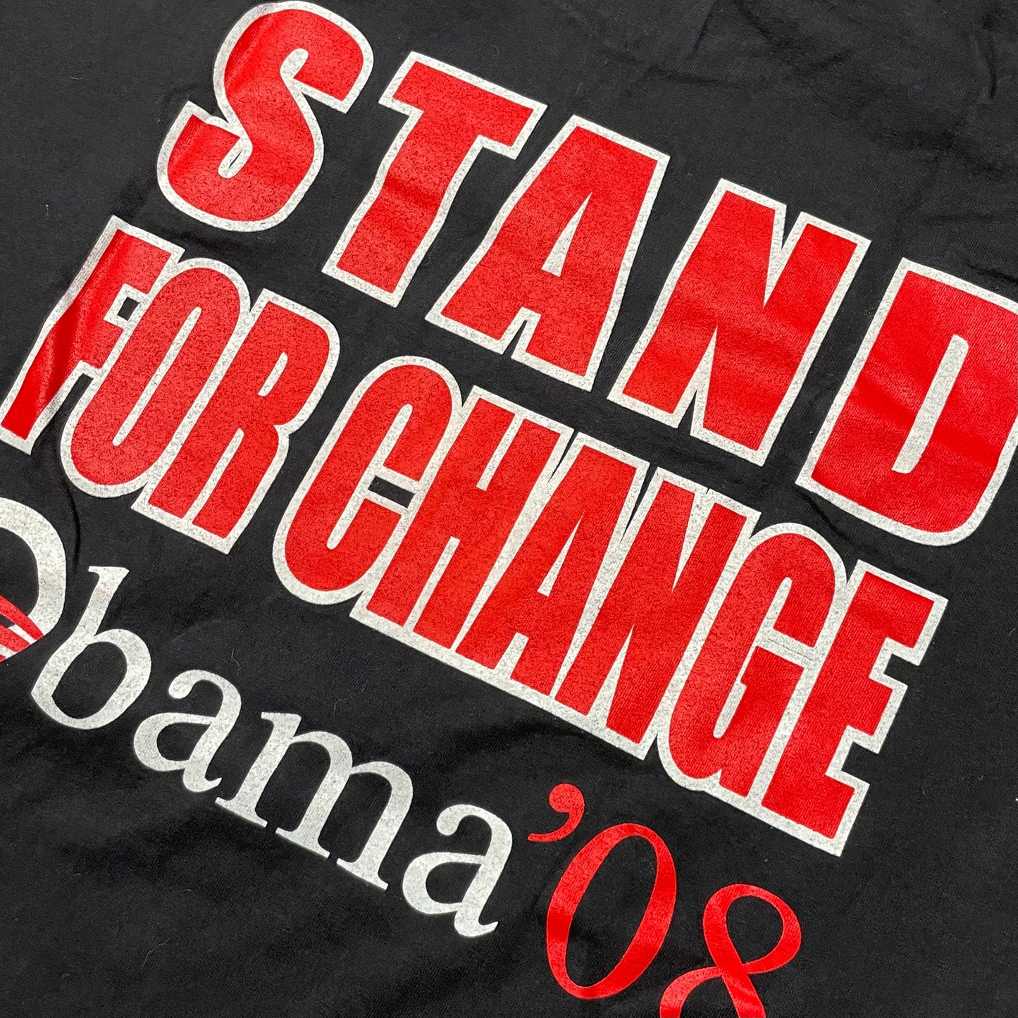 2008 OBAMA STAND FOR CHANGE T SHIRT - XL