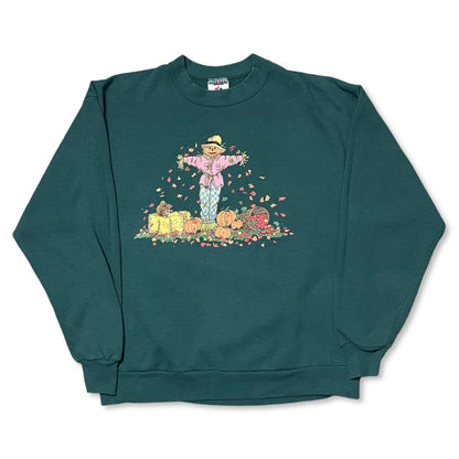 VINTAGE 90s SCARECROW SWEATSHIRT - L