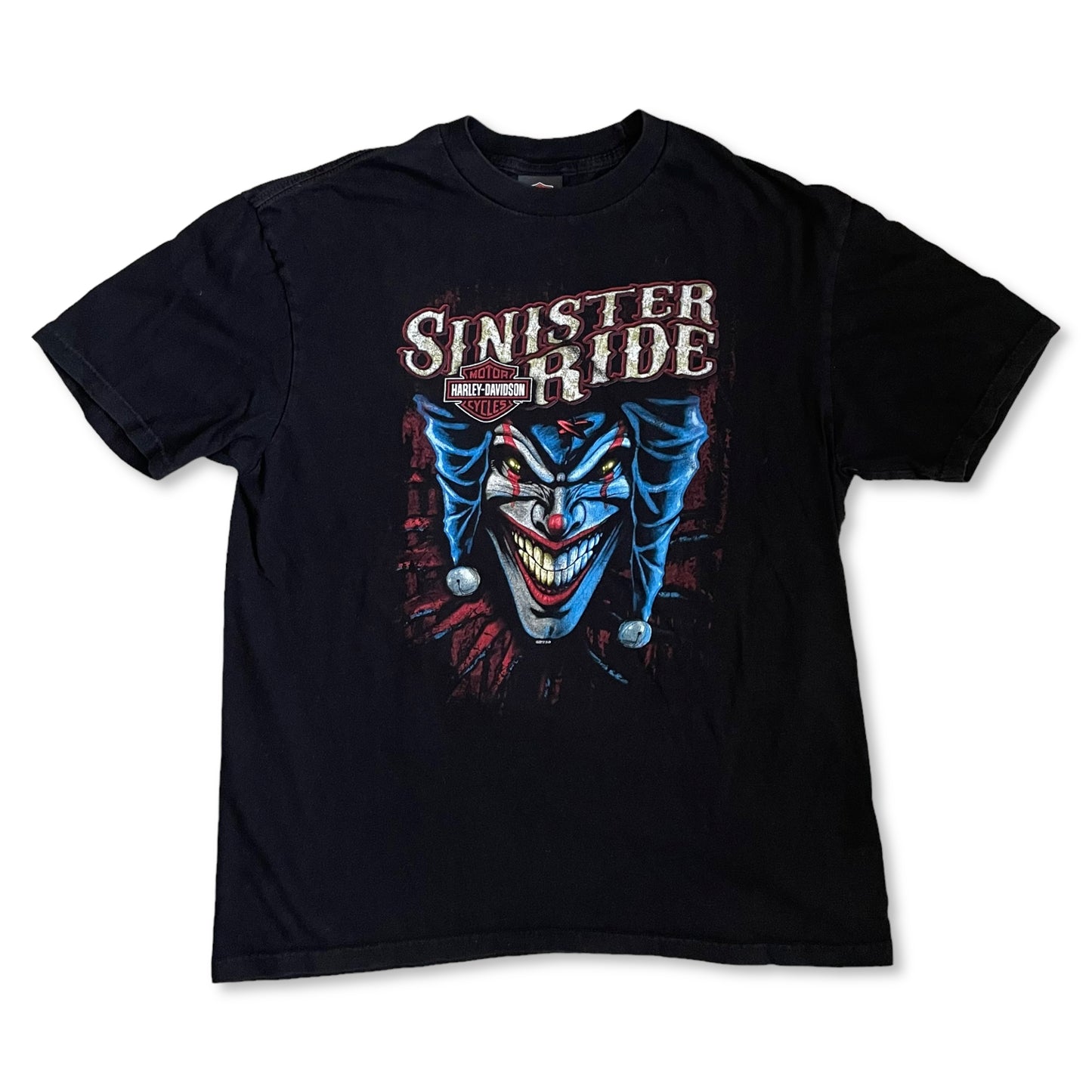 HARLEY DAVIDSON SINISTER RIDE CLOWN T SHIRT - XL