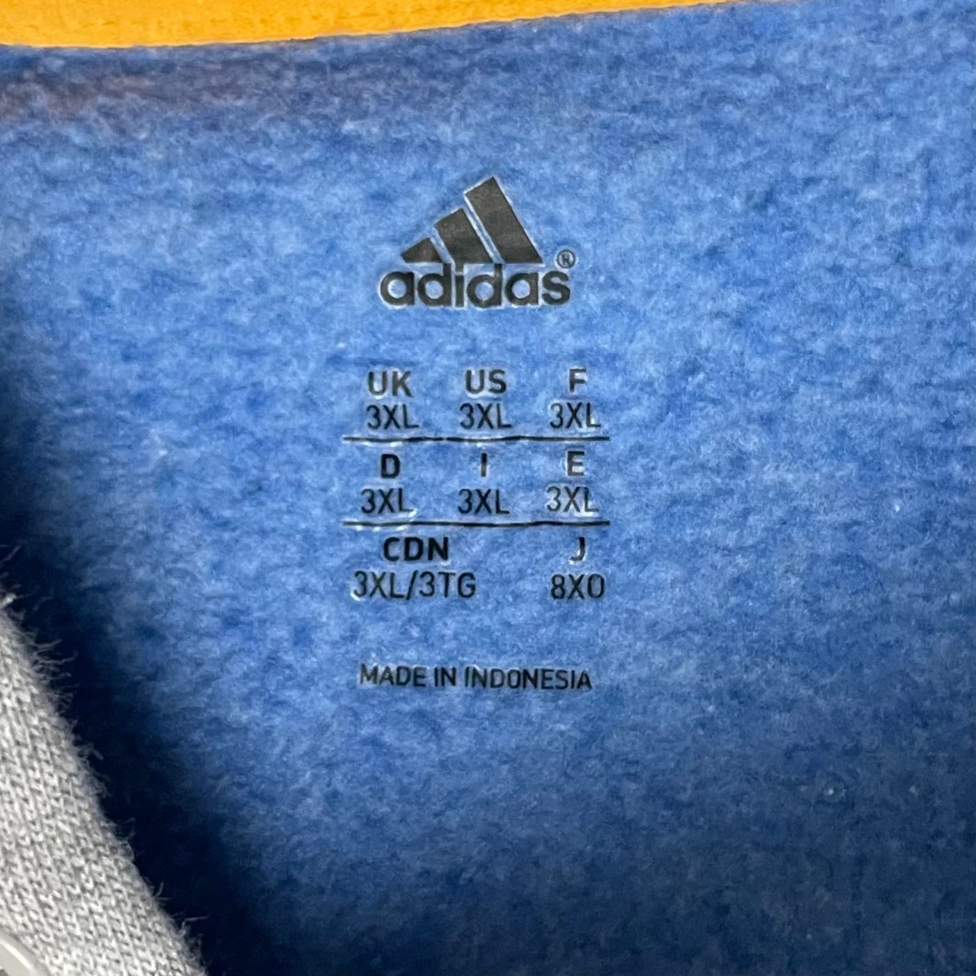 ADIDAS FLEECE LOGO HOODIE - XXXL