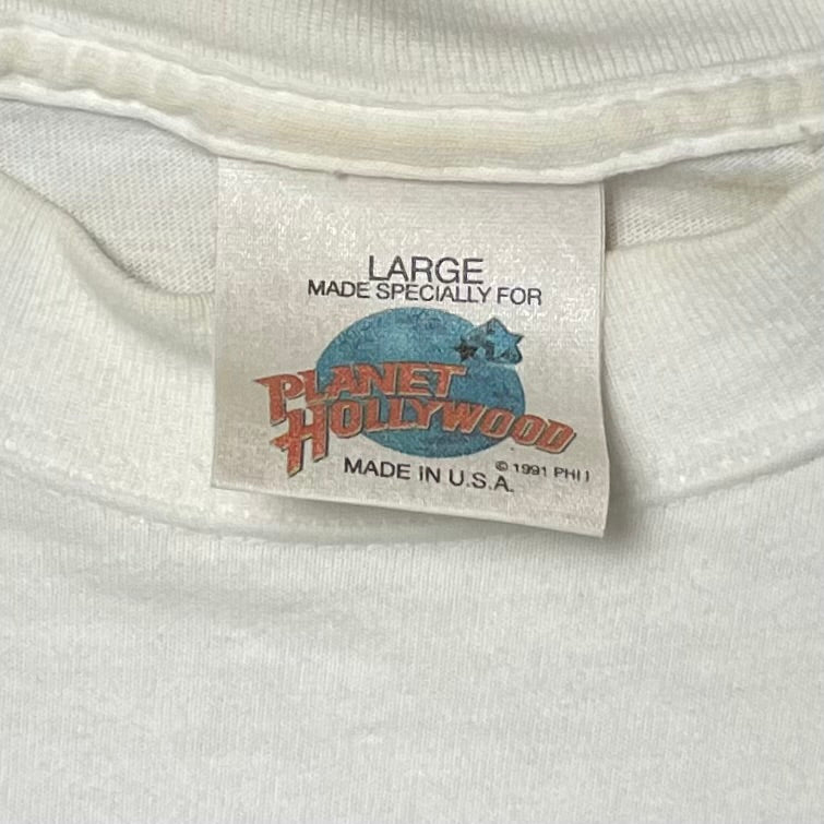 VINTAGE 1991 PLANET HOLLYWOOD KEY WEST T SHIRT - L