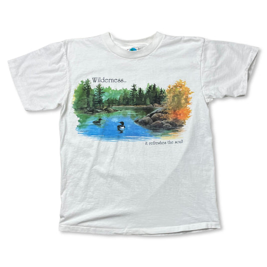 VINTAGE GET INVOLVED WILDERNESS T SHIRT - L