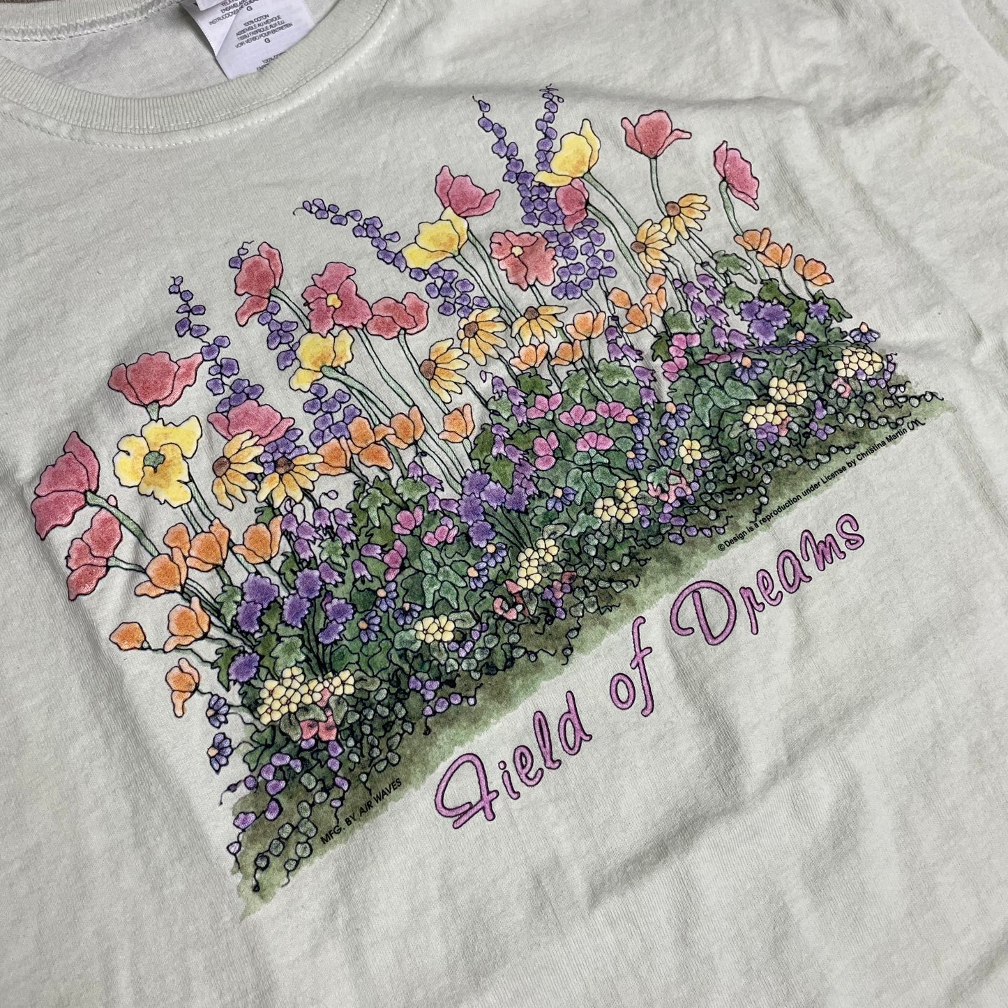 VINTAGE FIELD OF DREAMS T SHIRT - WOMEN’S L