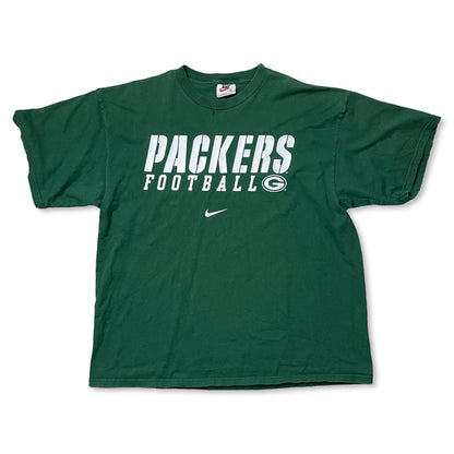 VINTAGE 90s NIKE PACKERS FOOTBALL T SHIRT - XL