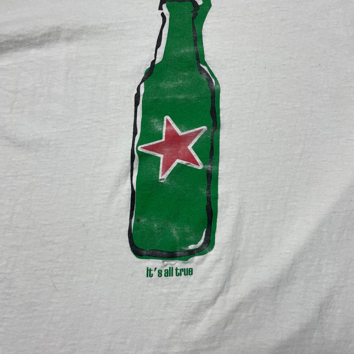 VINTAGE HEINEKEN BEER T SHIRT - XL