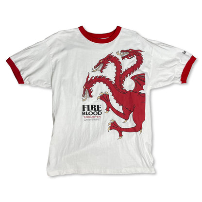 GAME OF THRONES DRAGON RINGER T SHIRT - XL