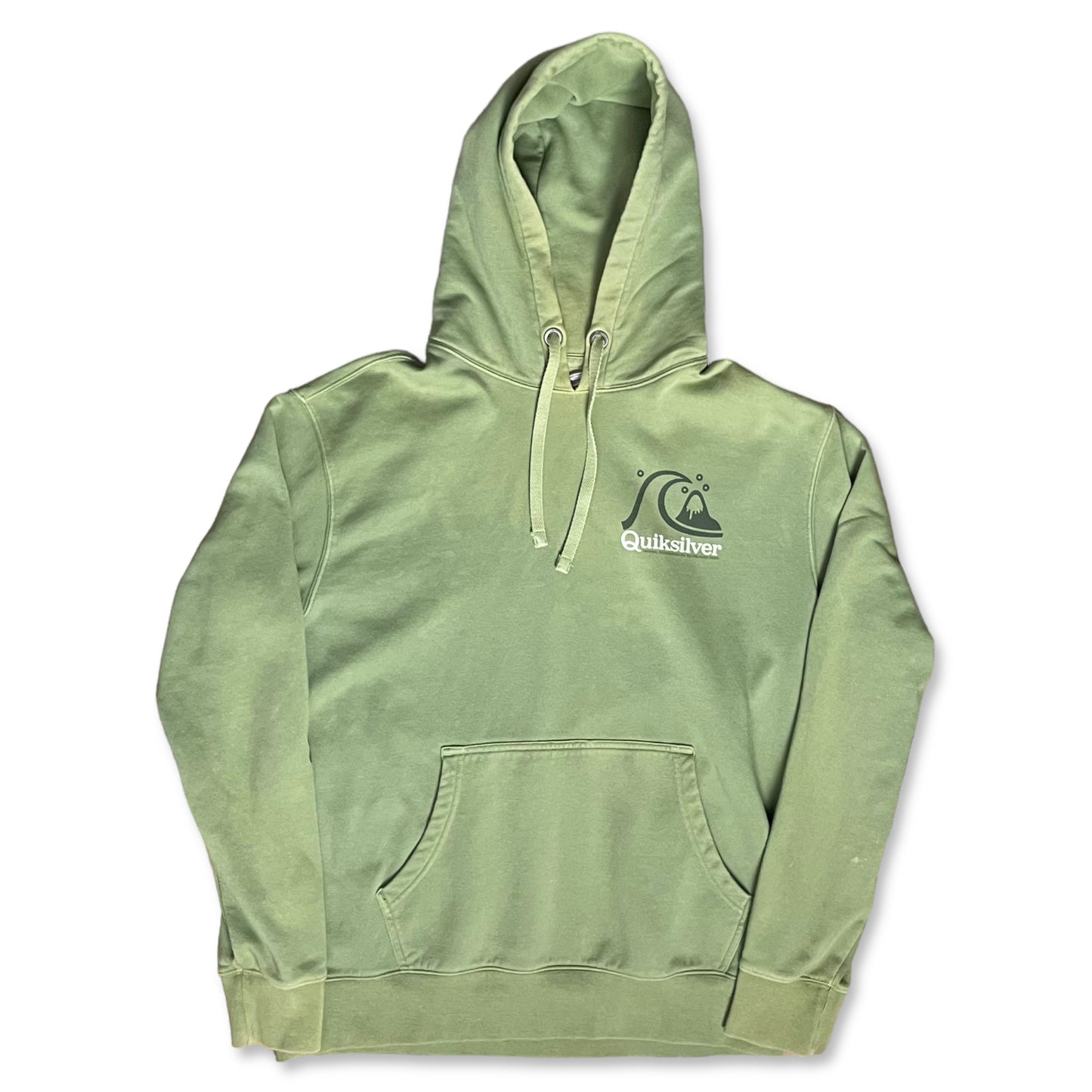 GREEN QUIKSILVER SURF HOODIE - M