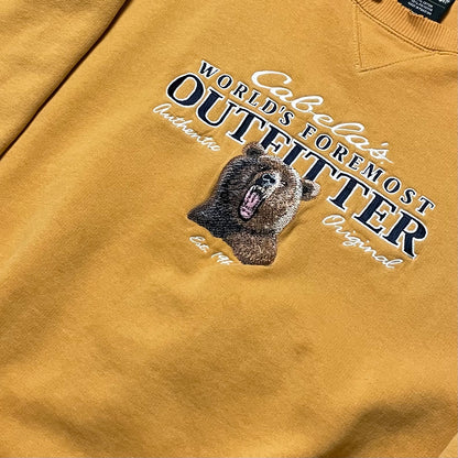 CABELA’S OUTFITTER EMBROIDERED BEAR SWEATSHIRT - XXXLT