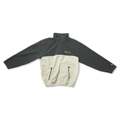 CHAMPION 1/4 ZIP FLEECE - M