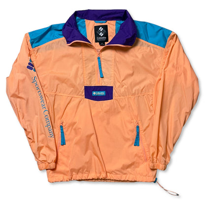 COLUMBIA SANTA ANA ANORAK HALF ZIP WINDBREAKER - S