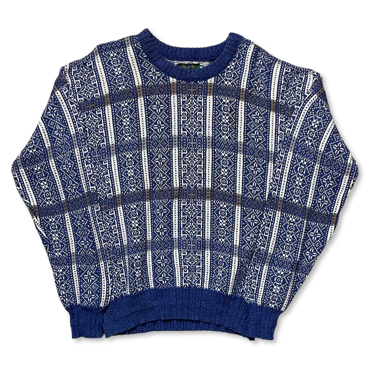 VINTAGE COLOURS BY ALEXANDER JULIAN GRANDPA SWEATER - M