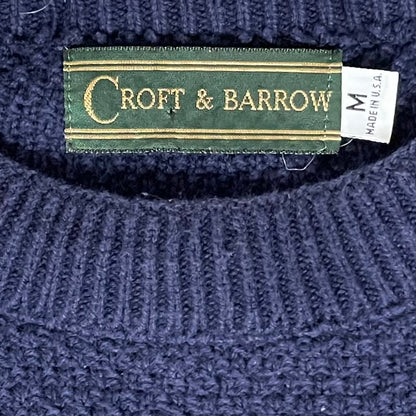 VINTAGE CROFT & BARROW GOLF SWEATER - M