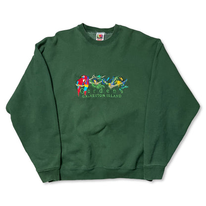 MOODY GARDEN EMBROIDERED SWEATSHIRT - L