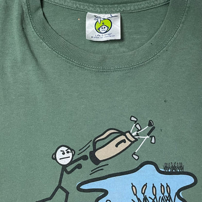 LIFE IS CRAP GOLF T SHIRT - L