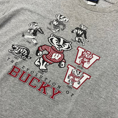 VINTAGE 2002 EVOLUTION OF BUCKY T SHIRT - L