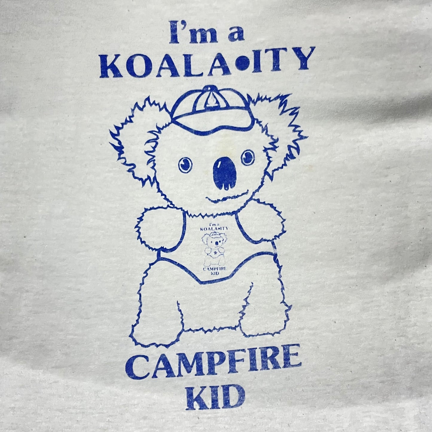 VINTAGE 80S CAMPFIRE KOALA T  SHIRT - L