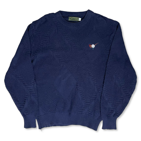 VINTAGE CROFT & BARROW GOLF SWEATER - M