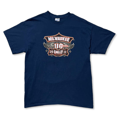 MILWAUKEE BIKER RALLY 110 YEARS T SHIRT - L