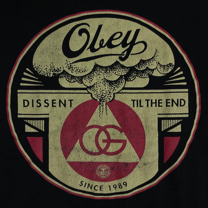 OBEY DISSENT T SHIRT - M